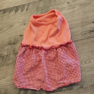 Red and Pink Dog Dress